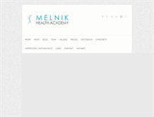 Tablet Screenshot of melnik-health.com